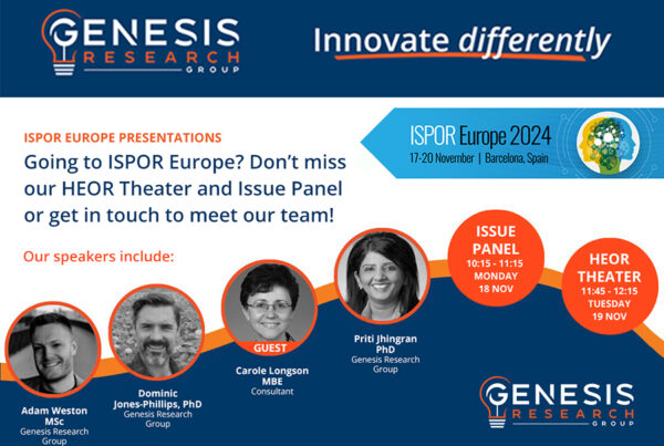 Genesis Research Group at ISPOR Europe