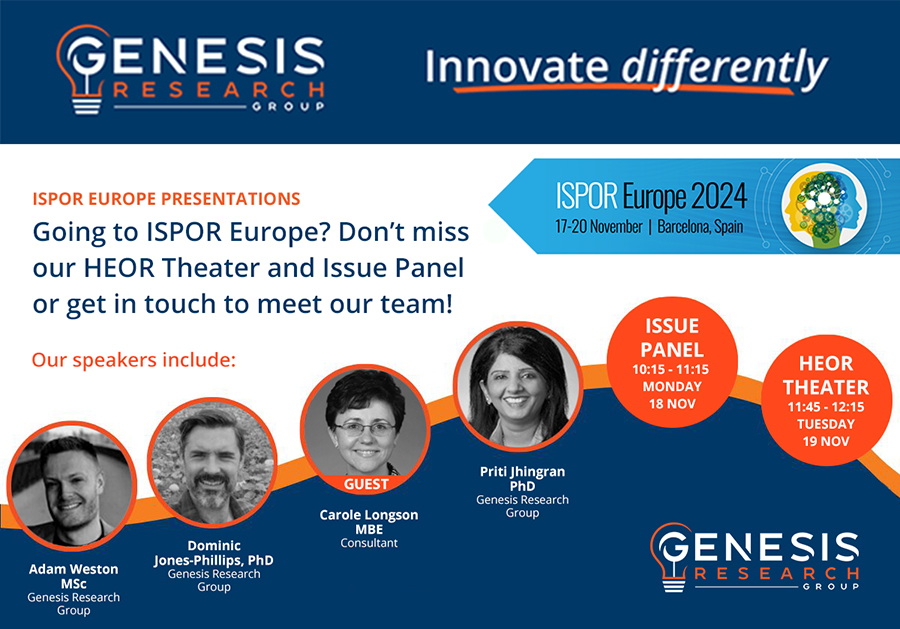 Genesis Research Group at ISPOR Europe