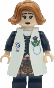female lego with kilt