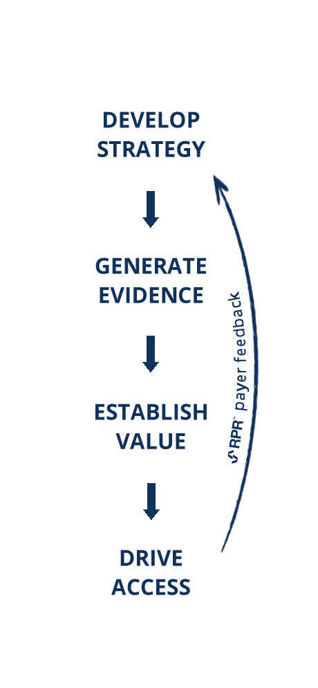 flow graphic showing our approach