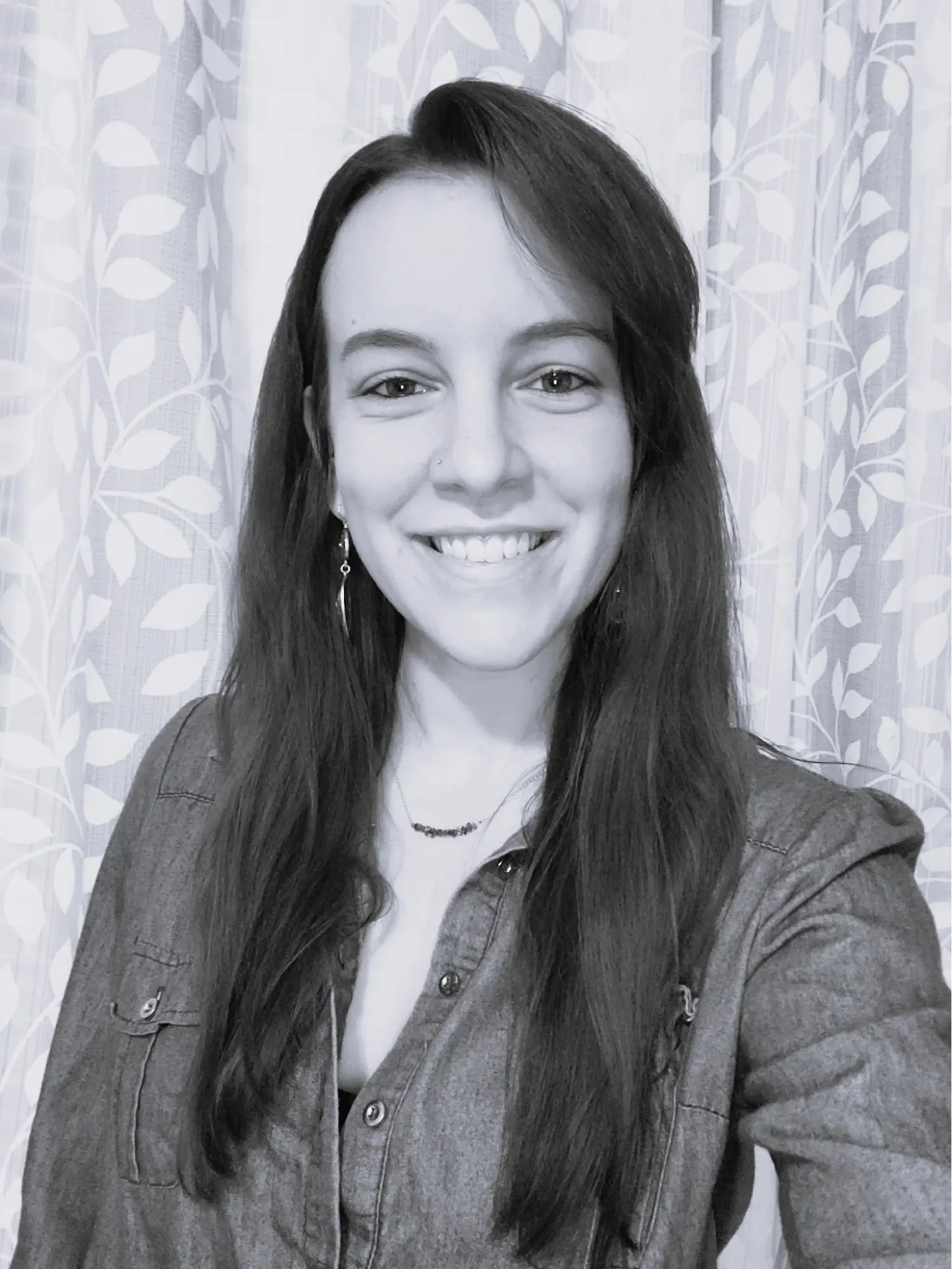 A black and white portrait Aileen Harney